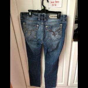 Rock revivals women’s jaida skinny bling size 32